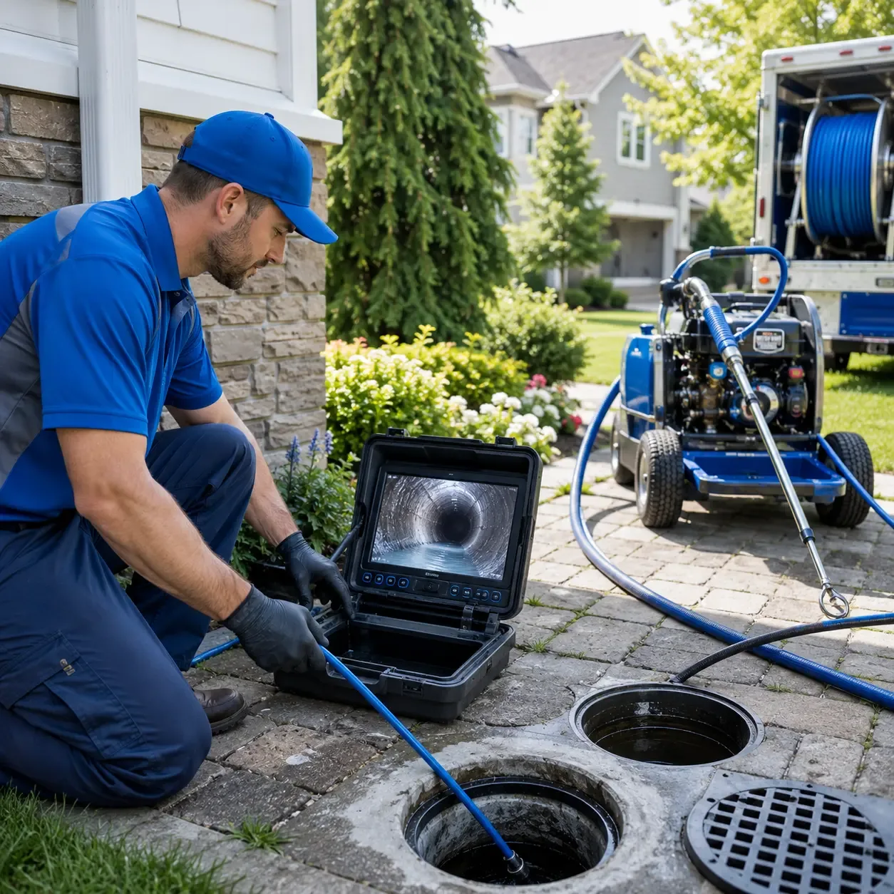 Outdoor drain cleaning professionals serving Molena, GA