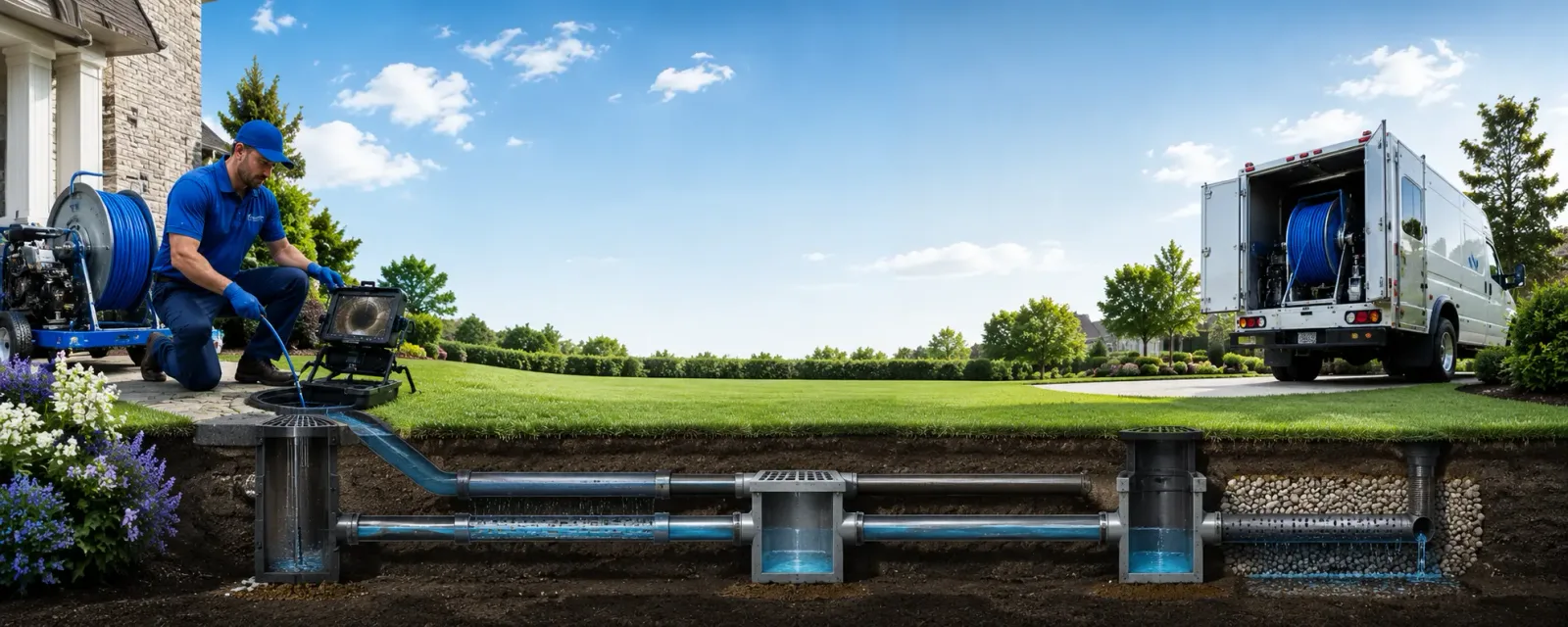 Outdoor drain cleaning information for Molena, GA